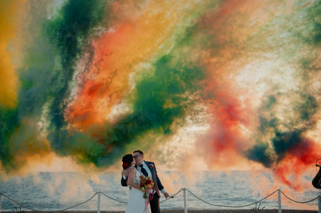 Hochzeitsstrauß mit farbenfrohen Blüten aus Nordhessen